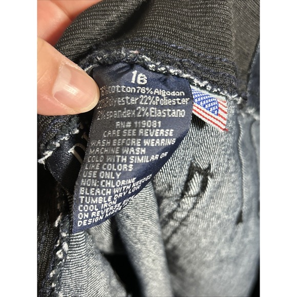 Diamante Women's Jeans Shorts Bermuda‎ Stretch Size 16 - Picture 6 of 6